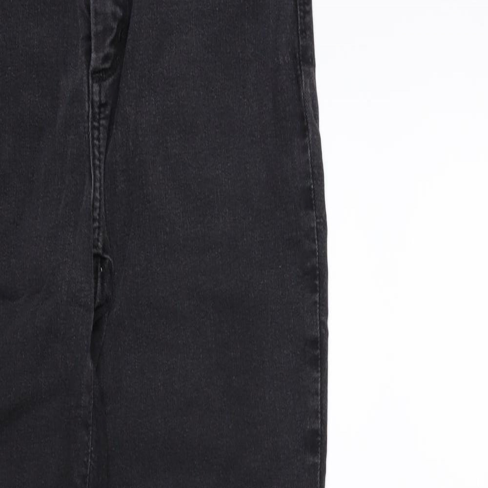 NYDJ Womens Black  Denim Skinny Jeans Size 8 L28 in
