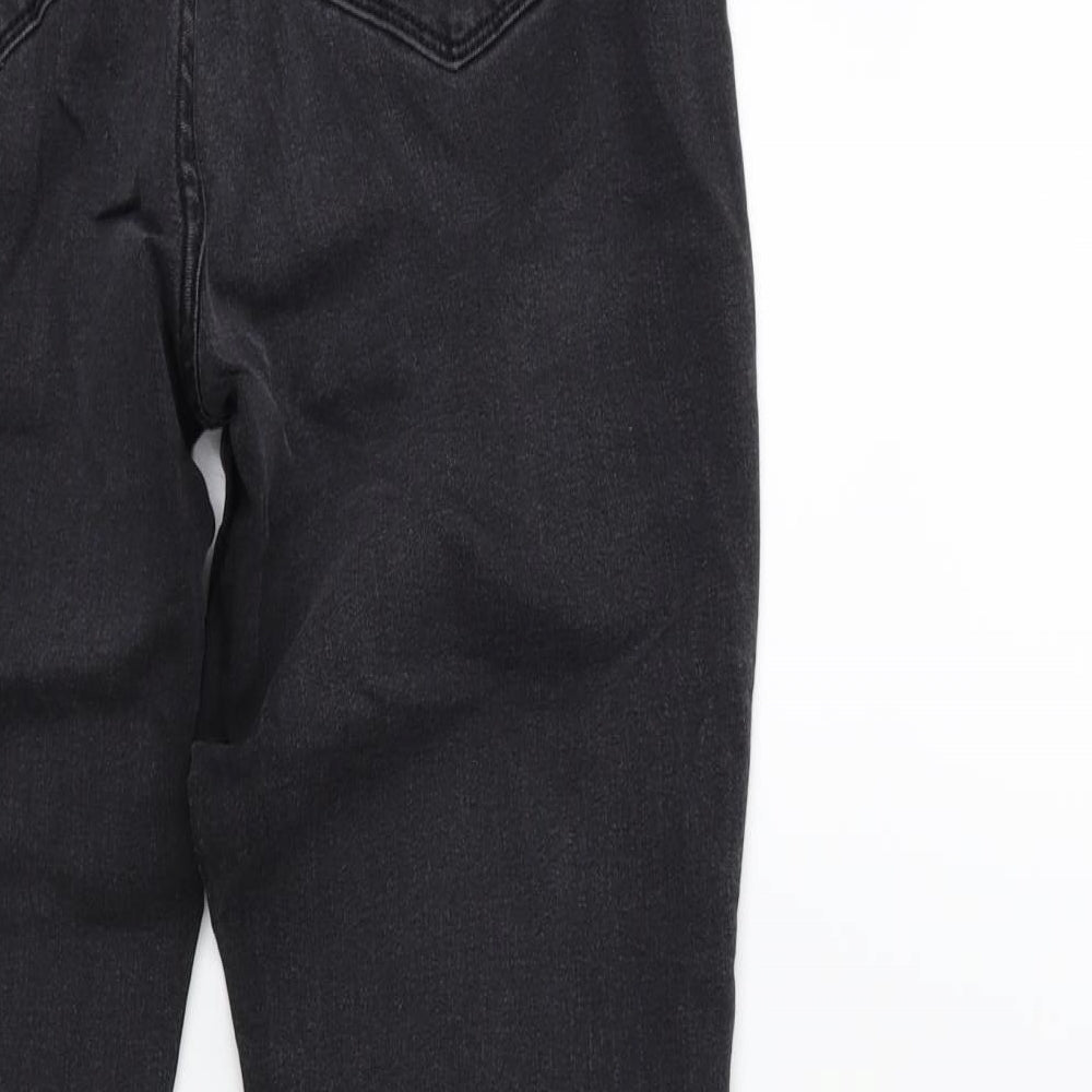 NYDJ Womens Black  Denim Skinny Jeans Size 8 L28 in
