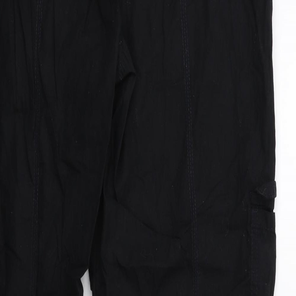 George Womens Black   Cargo Trousers Size 16 L29 in