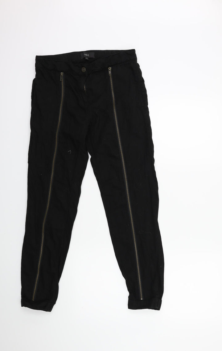 NEXT Womens Black   Trousers  Size 6 L27 in