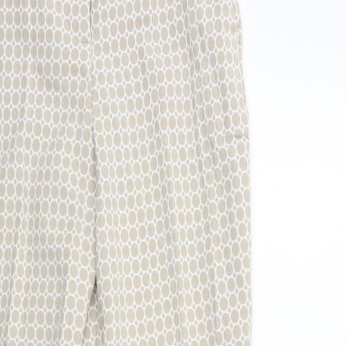 Phase Eight Womens Beige Polka Dot  Trousers  Size 12 L26 in