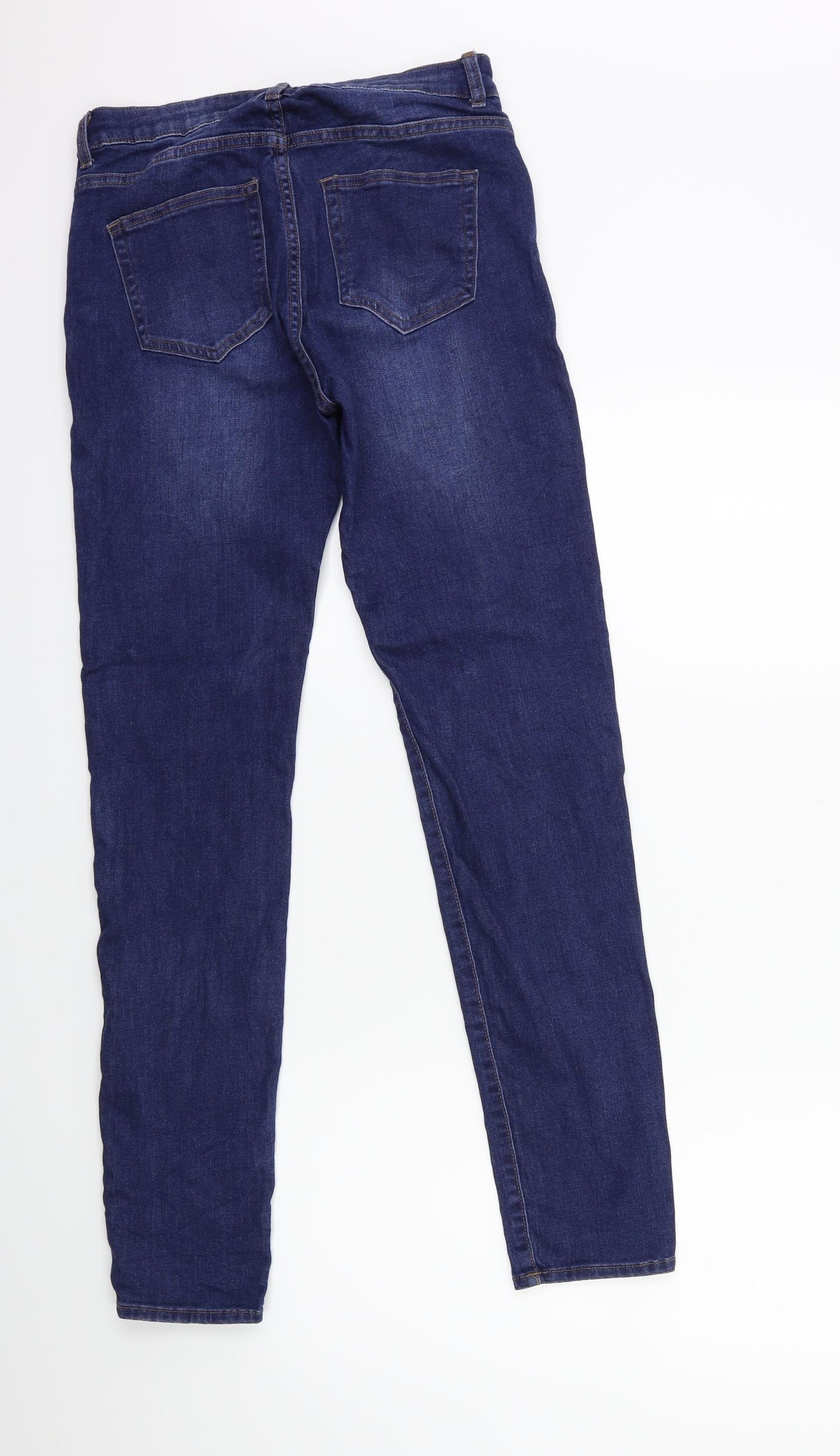 Preworn Womens Blue  Denim Skinny Jeans Size 26 in L31 in