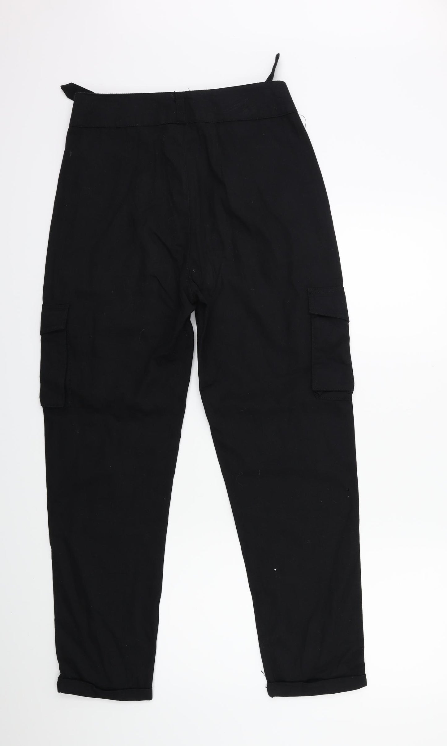 Primark Womens Black   Cargo Trousers Size 10 L28 in