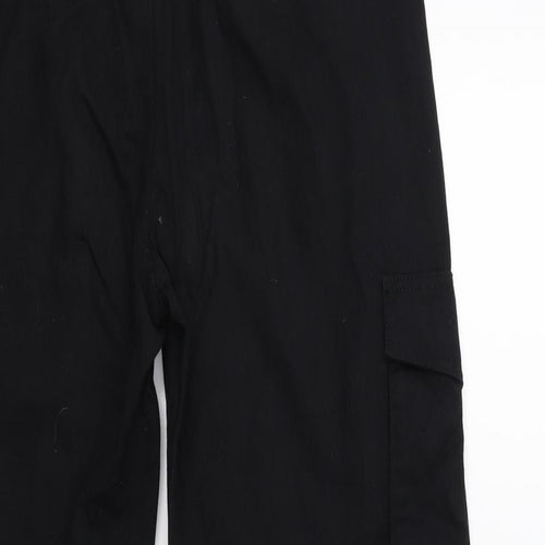 Primark Womens Black   Cargo Trousers Size 10 L28 in