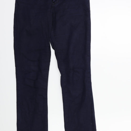 Zero Womens Blue  Denim Straight Jeans Size 6 L29 in