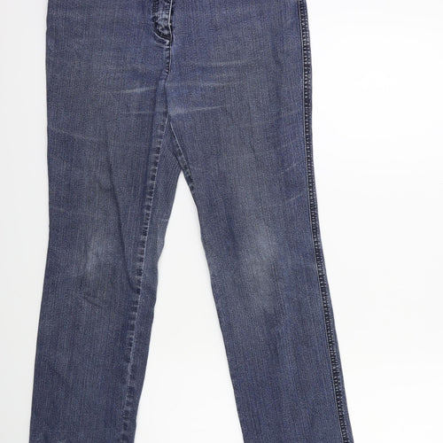 Michele Boyard Womens Blue  Denim Straight Jeans Size 30 in L29 in
