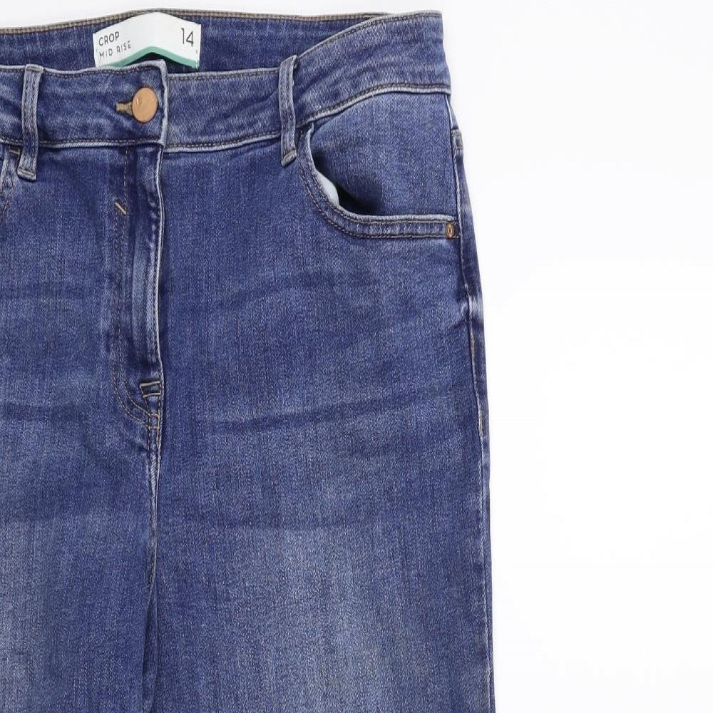 NEXT Womens Blue  Denim Cropped Jeans Size 14 L22 in