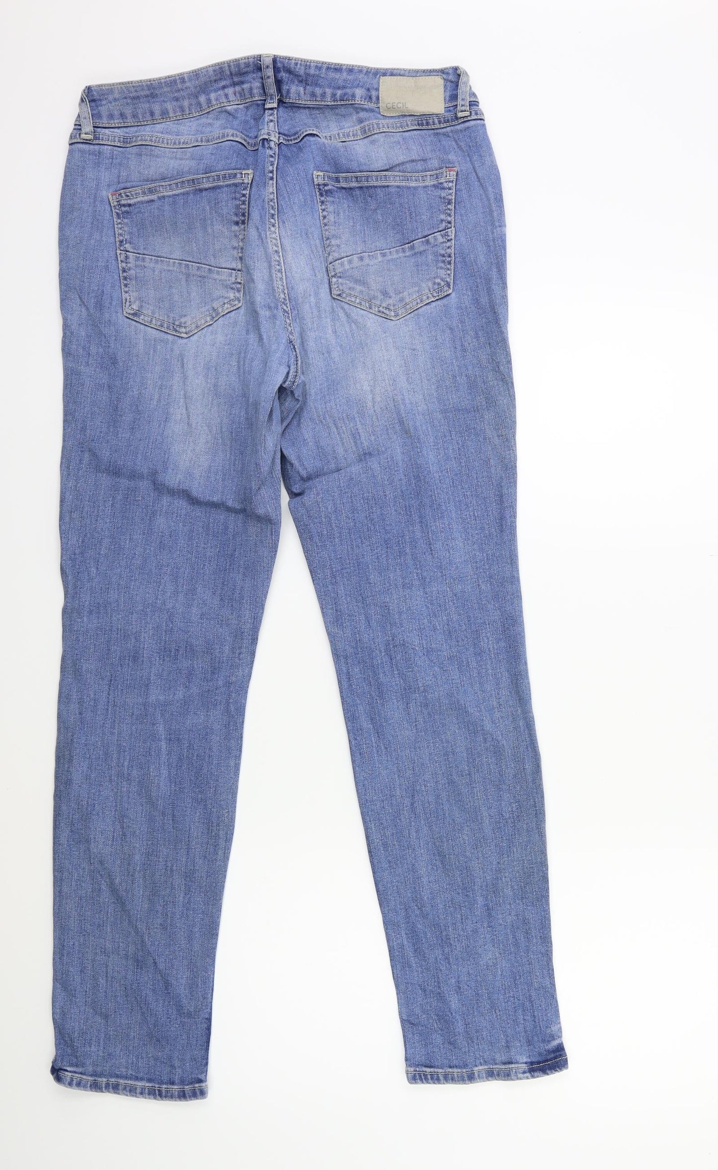 Cecil Womens Blue  Denim Straight Jeans Size 32 in L29 in