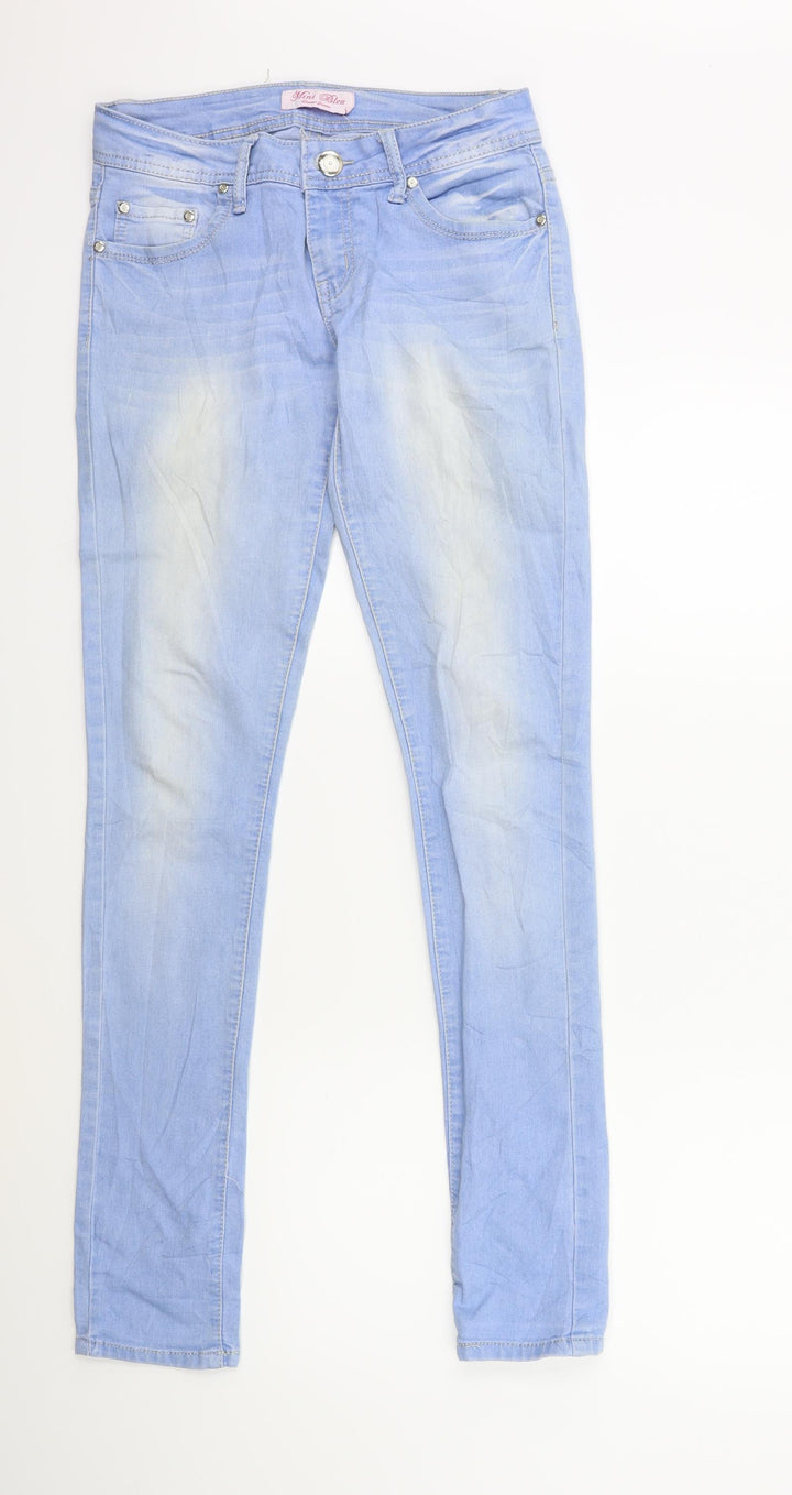 Mini Bleu Womens Blue  Denim Skinny Jeans Size 28 in L31 in