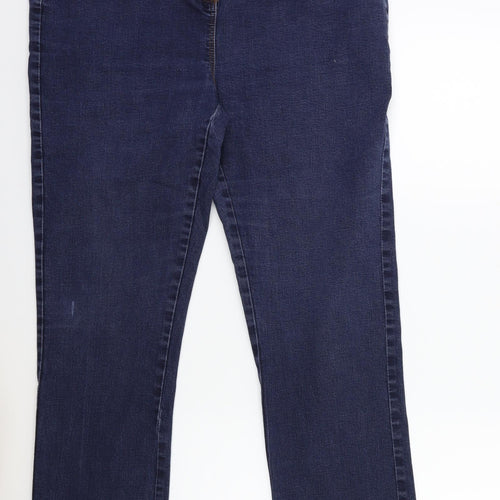 M&Co Womens Blue  Denim Skinny Jeans Size 36 in L27 in