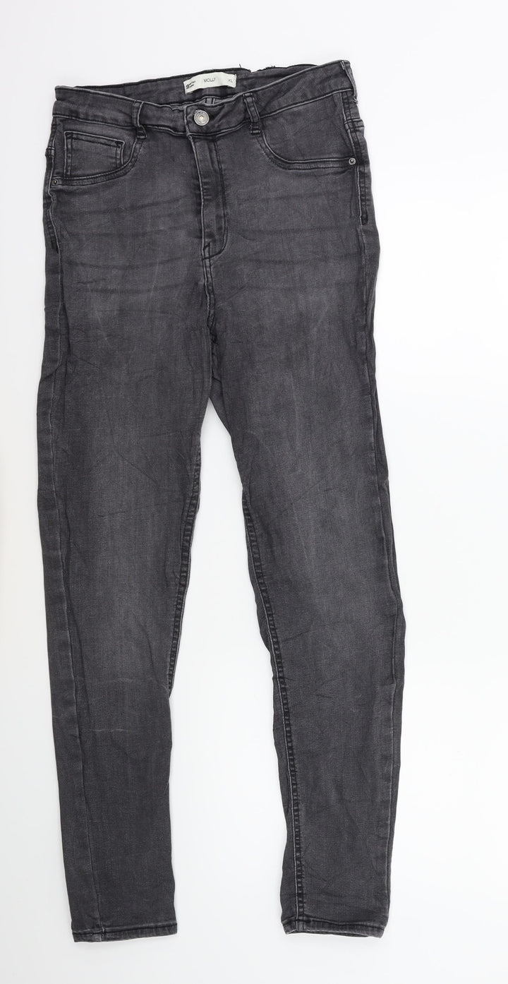 Perfect Jeans Womens Grey Denim Skinny Jeans Size XL L28 in