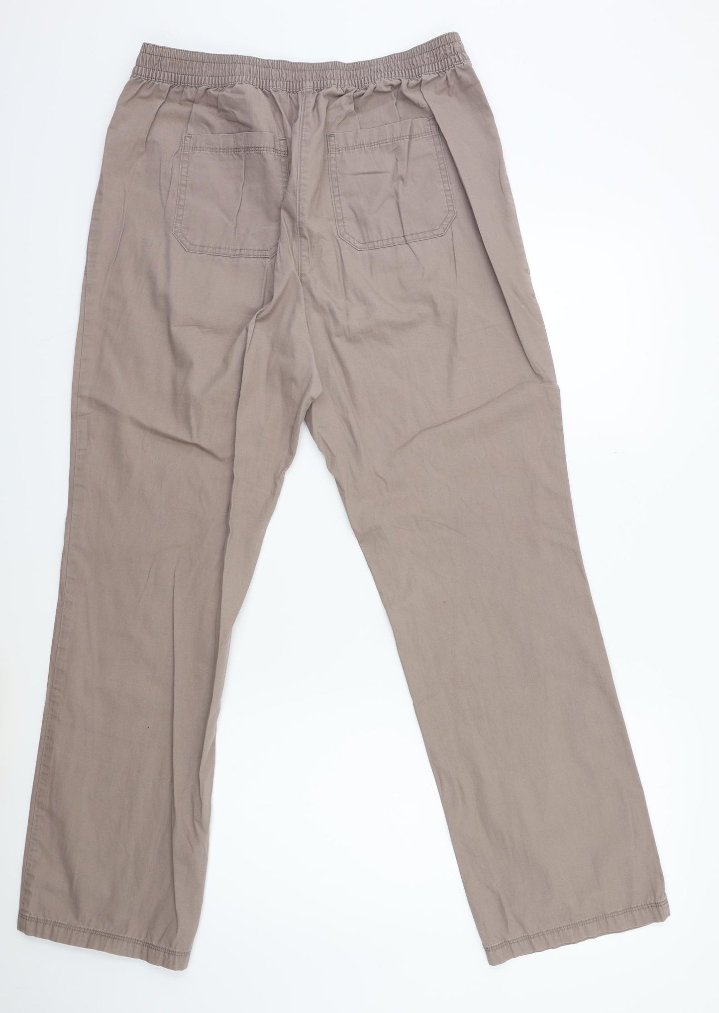 Marks and Spencer Womens Brown   Cargo Trousers Size 14 L30 in