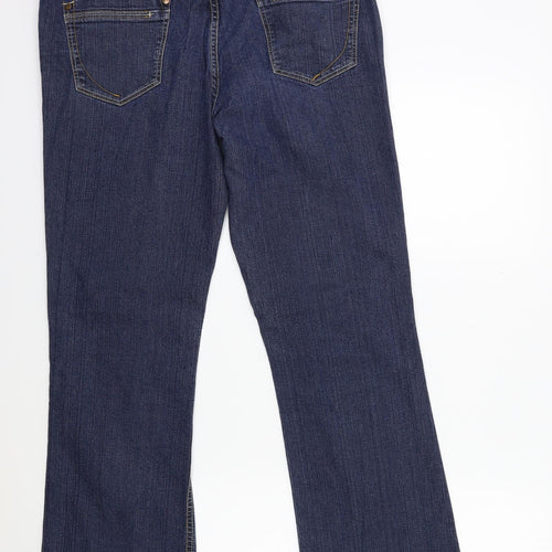 YES YES Womens Blue  Denim Bootcut Jeans Size 16 L28 in