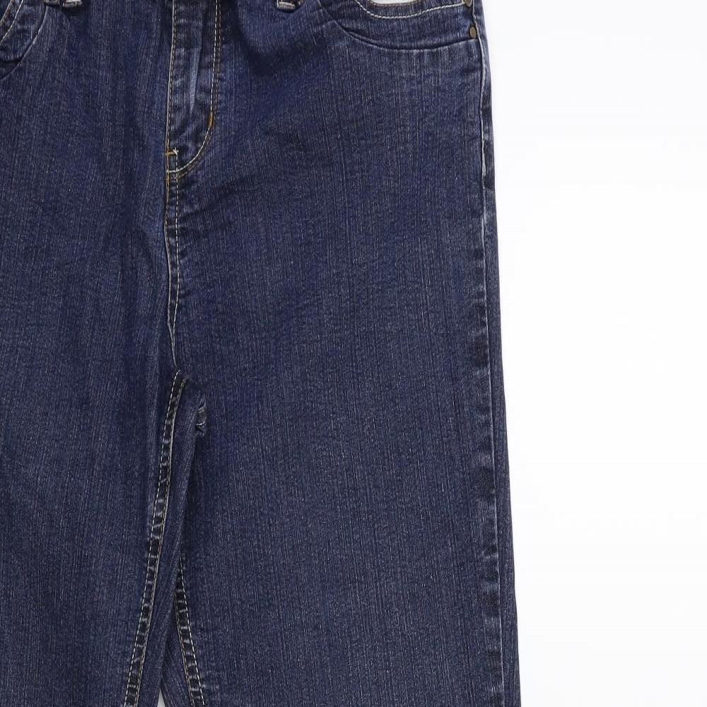 YES YES Womens Blue  Denim Bootcut Jeans Size 16 L28 in