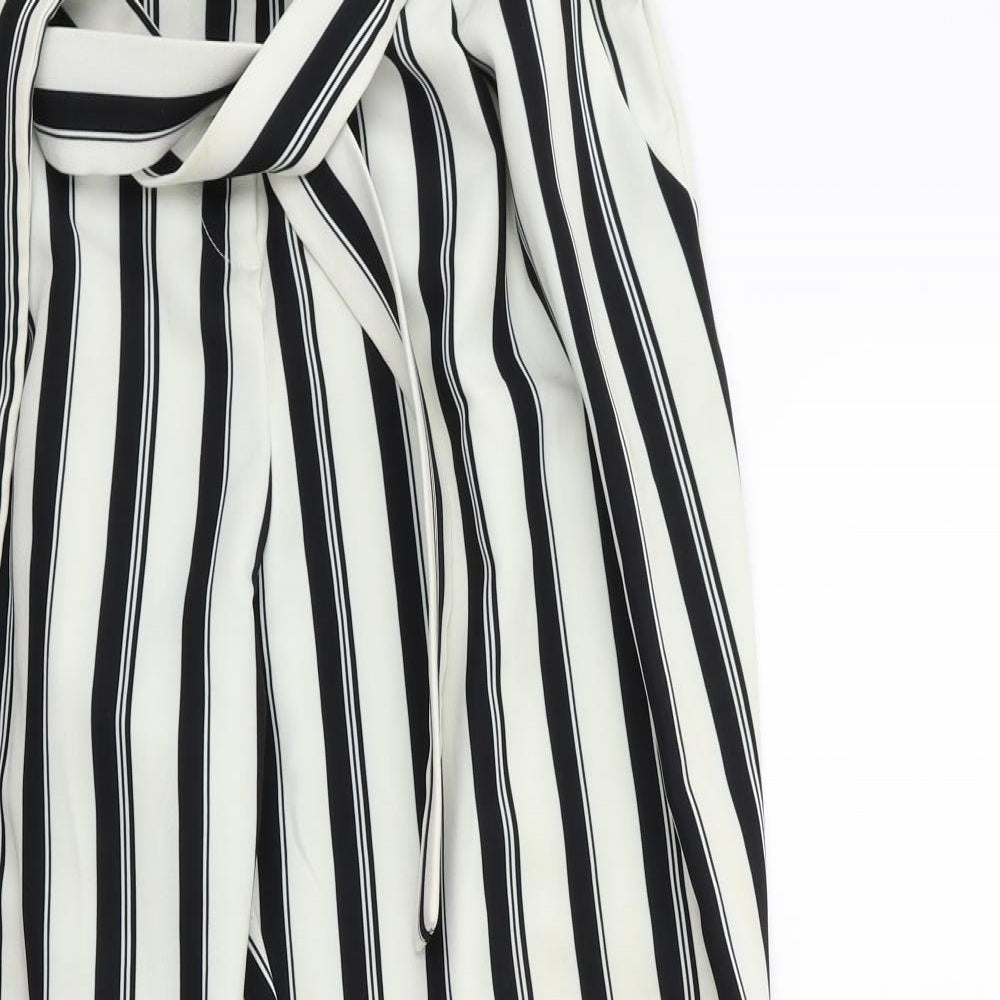 River Island Womens Beige Striped  Trousers  Size 14 L27 in