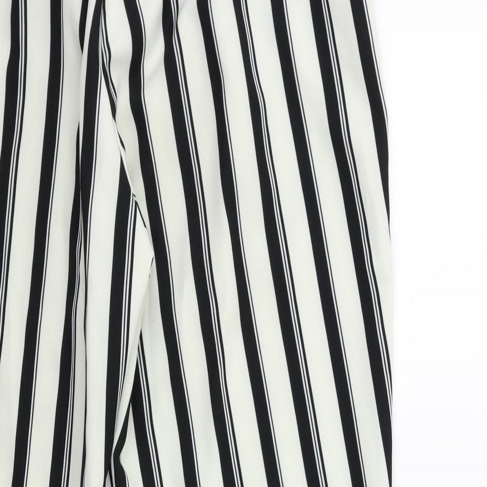 River Island Womens Beige Striped  Trousers  Size 14 L27 in
