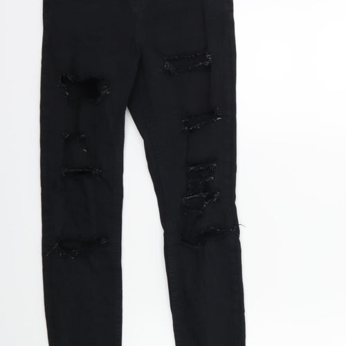 Topshop Womens Black  Denim Skinny Jeans Size 26 in L28 in