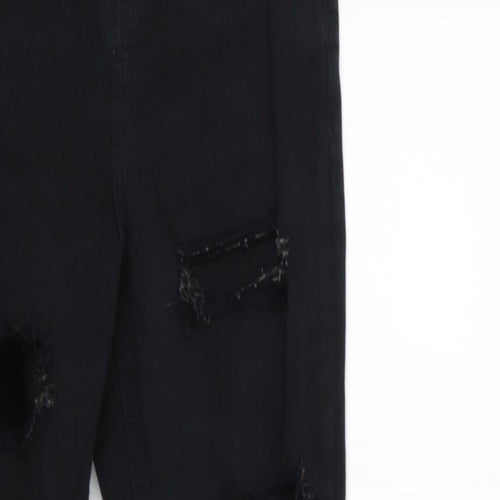 Topshop Womens Black  Denim Skinny Jeans Size 26 in L28 in