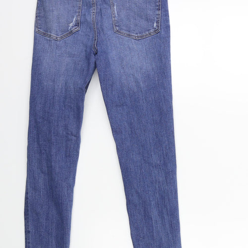Denim & Co. Womens Blue  Denim Skinny Jeans Size 8 L28 in
