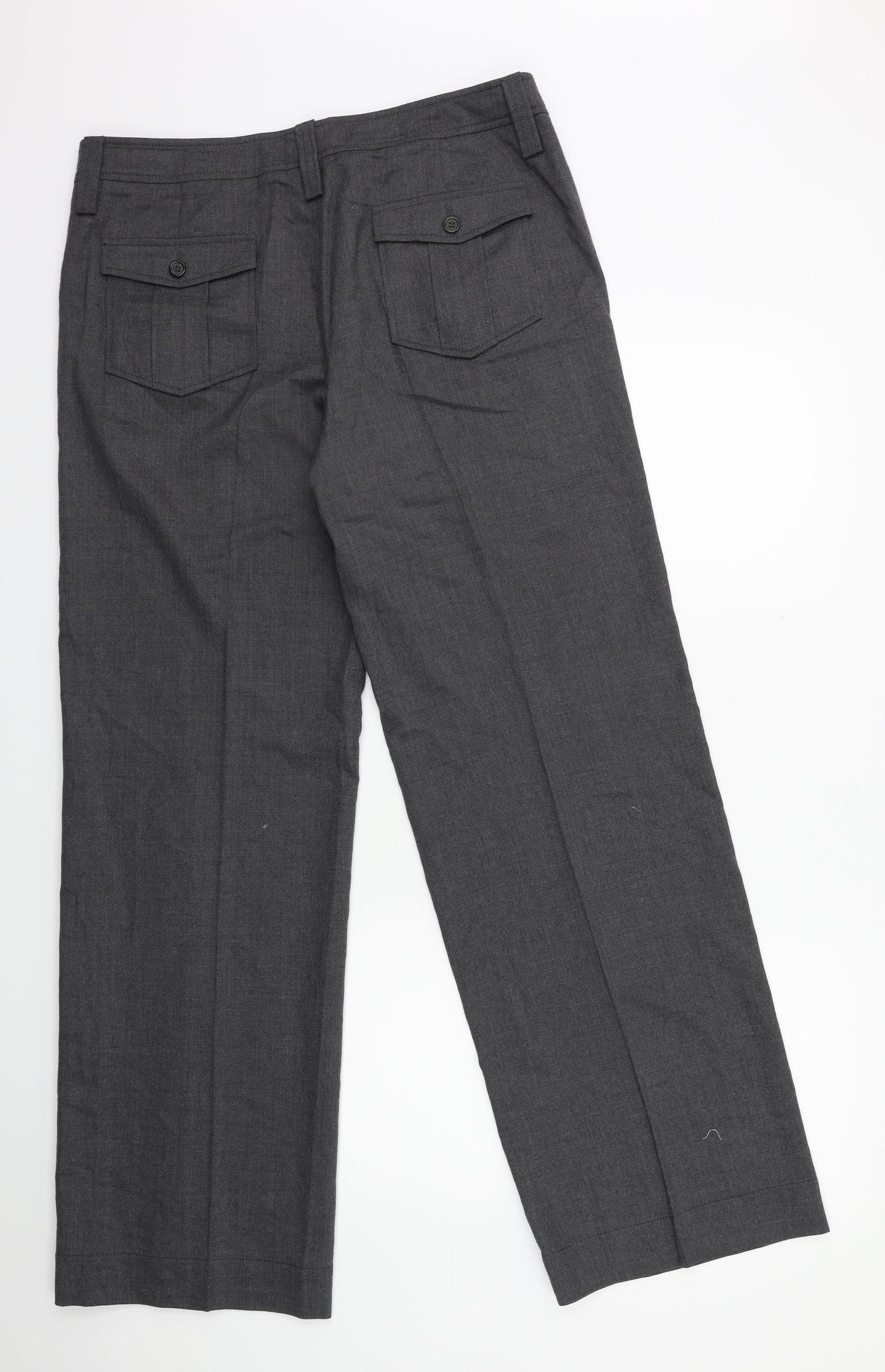 Rene Lezard Womens Grey   Trousers  Size 12 L33 in