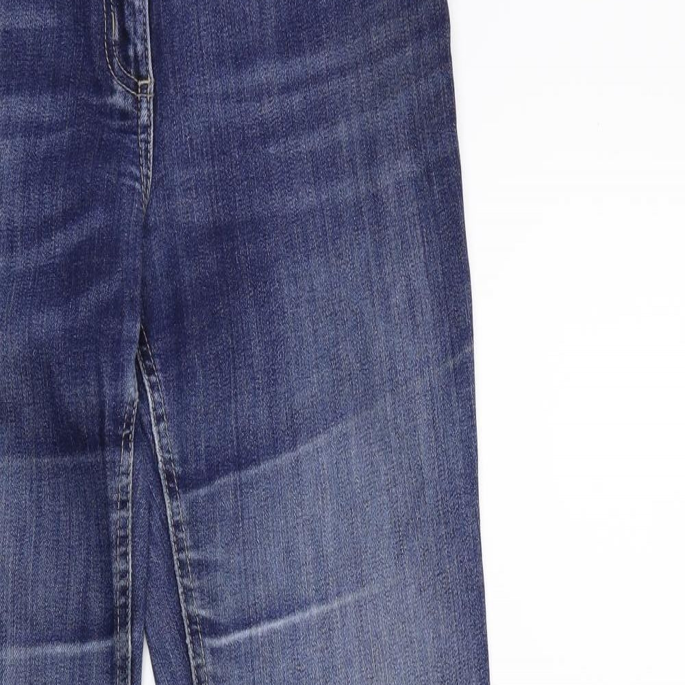 Marks and Spencer Womens Blue  Denim Straight Jeans Size 10 L30 in