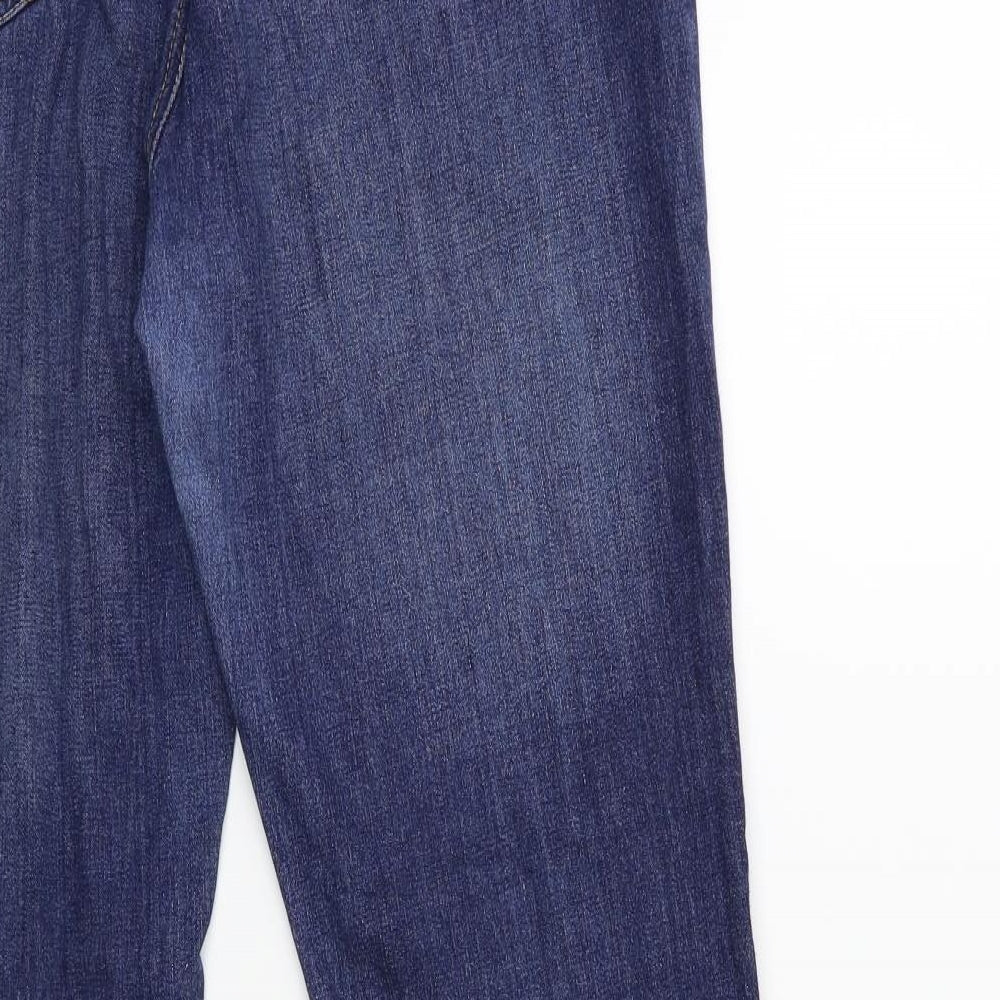 Papaya Womens Blue  Denim Flared Jeans Size 14 L30 in
