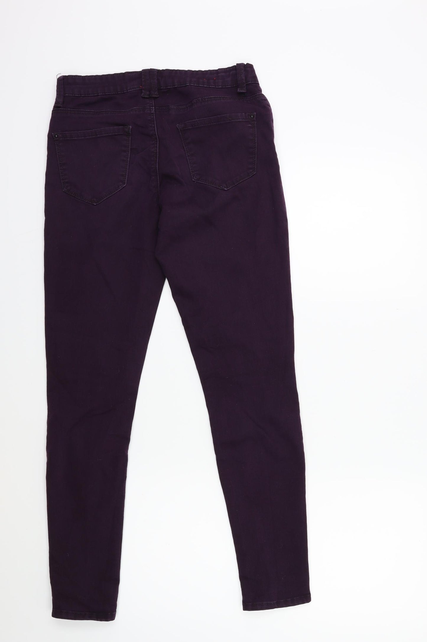 yesyes Womens Purple  Denim Skinny Jeans Size 12 L28 in