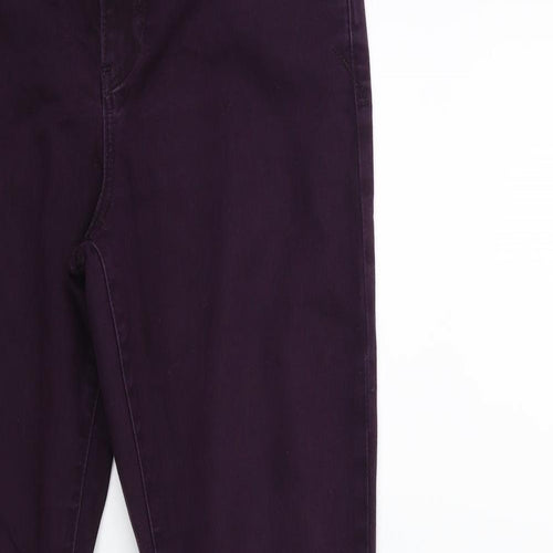 yesyes Womens Purple  Denim Skinny Jeans Size 12 L28 in