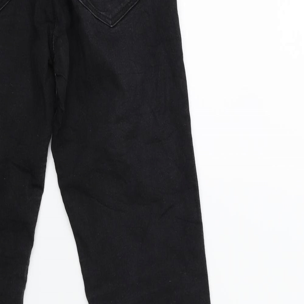 love cny Girls Black  Denim Skinny Jeans Size 14 Years