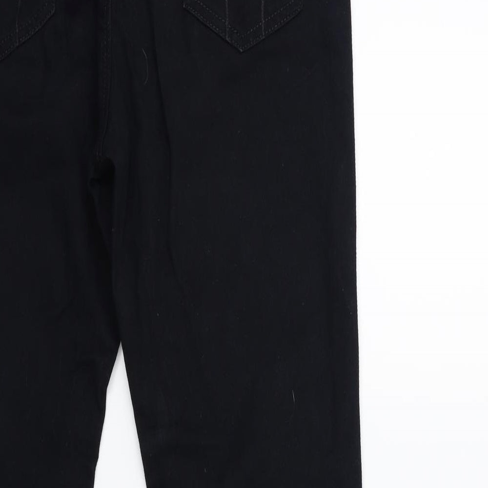 Marks and Spencer Womens Black  Denim Flared Jeans Size 10 L30 in