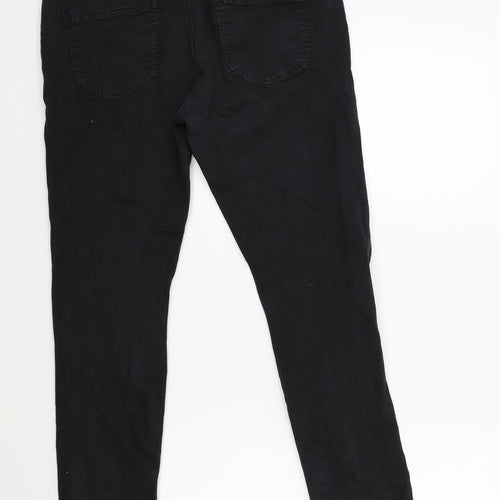 Preworn Womens Black  Denim Skinny Jeans Size XL L30 in