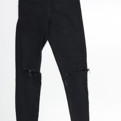 Topshop Womens Black  Denim Skinny Jeans Size 26 in L30 in