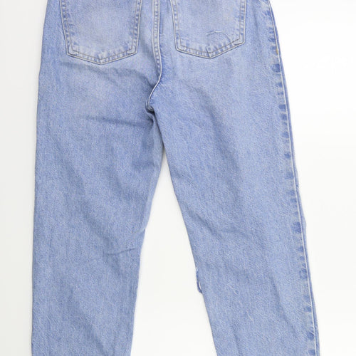 Denim & Co. Womens Blue  Denim Mom Jeans Size 6 L26 in