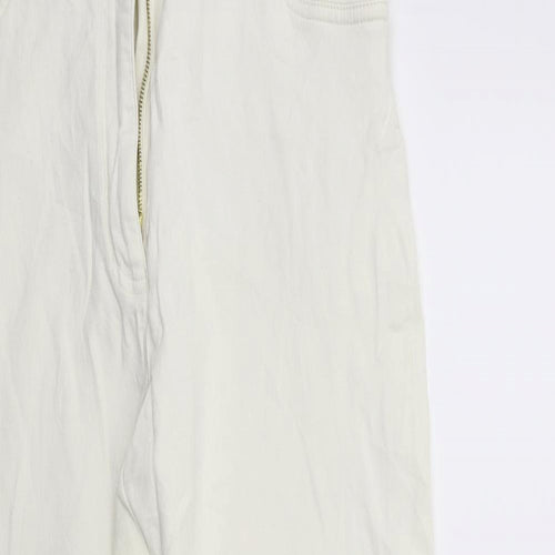 John Lewis Womens White  Denim Mom Jeans Size 28 in L27 in