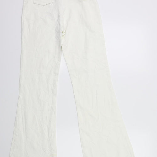 marie le Womens White  Denim Flared Jeans Size 8 L31 in