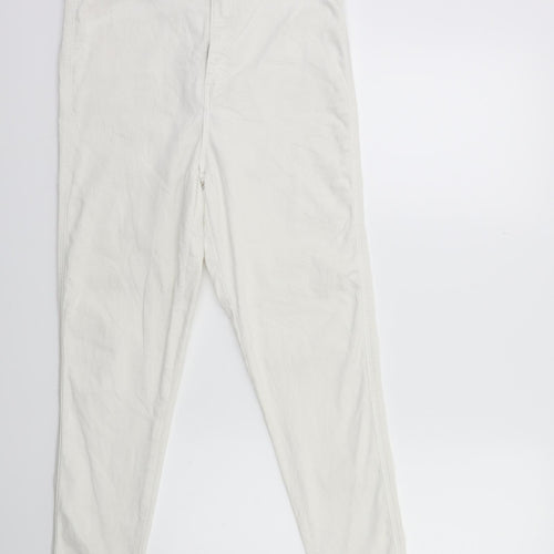 Preworn Womens White  Denim Skinny Jeans Size 30 in L27 in