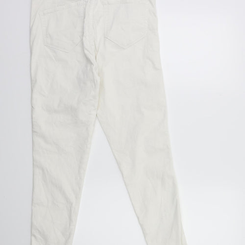 Preworn Womens White  Denim Skinny Jeans Size 30 in L27 in