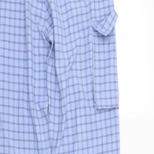 Missguided Womens Blue Check  Trousers  Size 8 L30 in