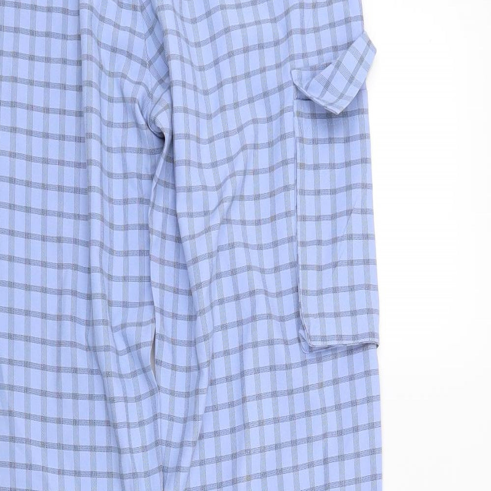Missguided Womens Blue Check  Trousers  Size 8 L30 in