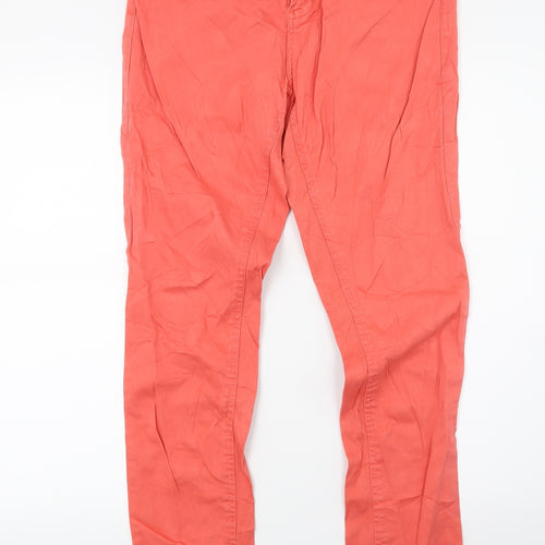 Janina Womens Red  Denim Skinny Jeans Size 10 L28 in