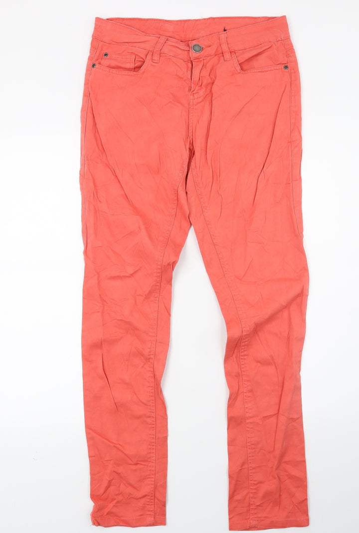 Janina Womens Red  Denim Skinny Jeans Size 10 L28 in