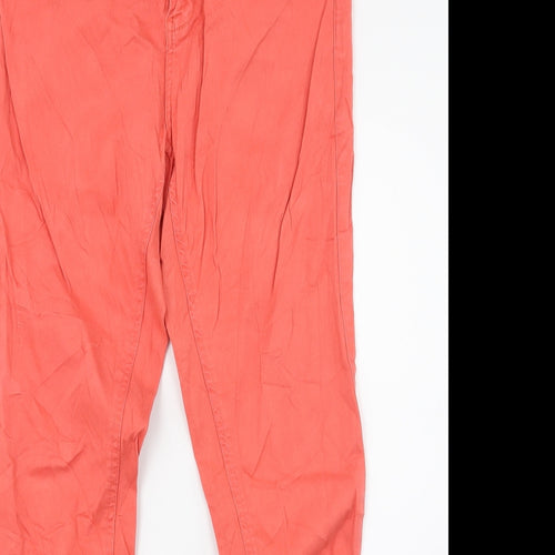 Janina Womens Red  Denim Skinny Jeans Size 10 L28 in