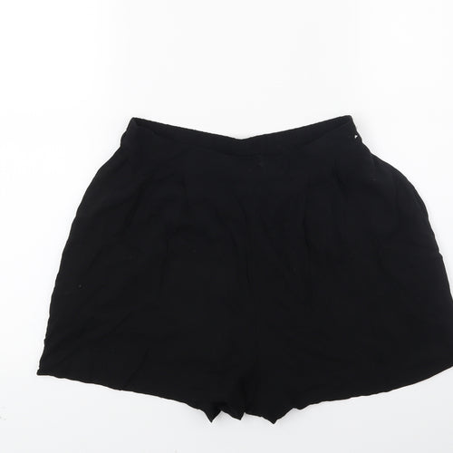 H&M Womens Black   Hot Pants Shorts Size 6
