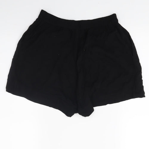 H&M Womens Black   Hot Pants Shorts Size 6
