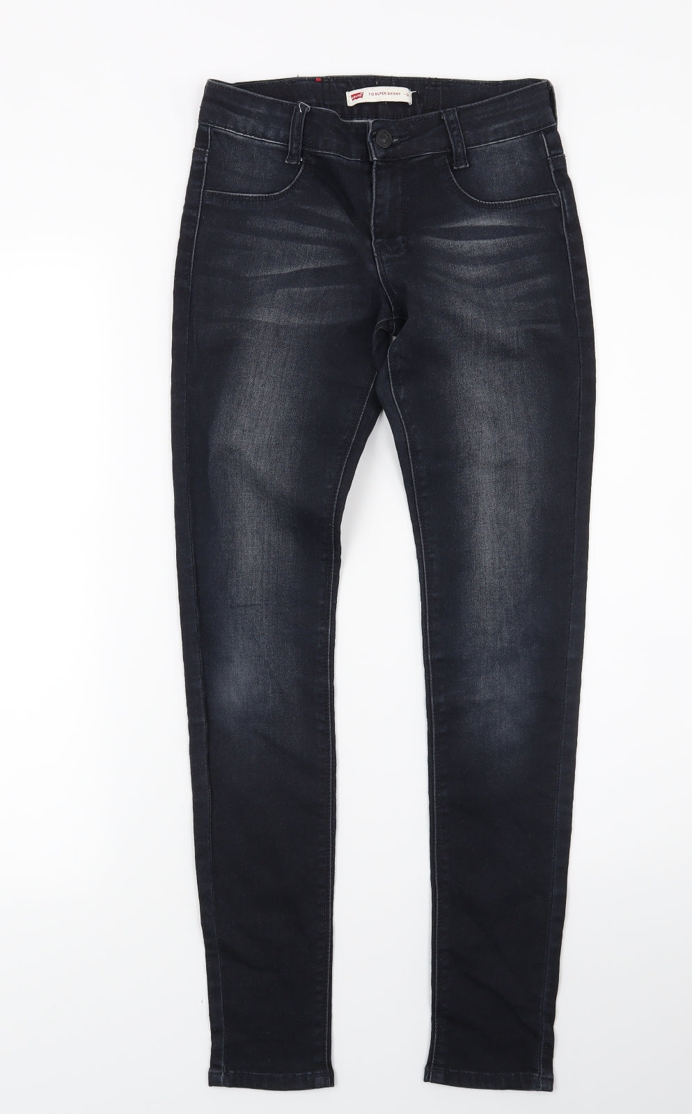 Levi's Womens Black  Denim Skinny Jeans Size 12 L26 in