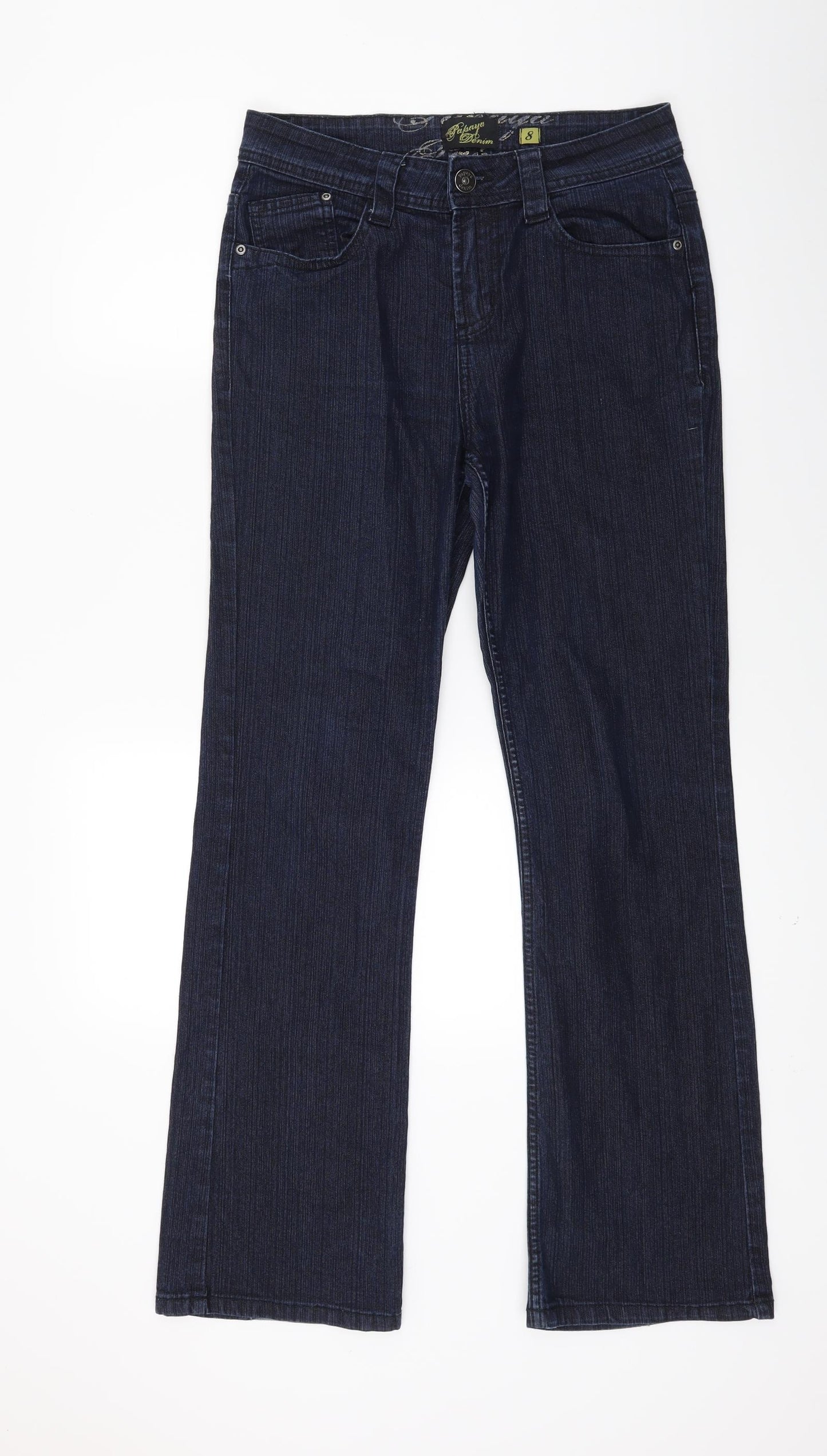 Papaya Womens Blue  Denim Bootcut Jeans Size 8 L29 in