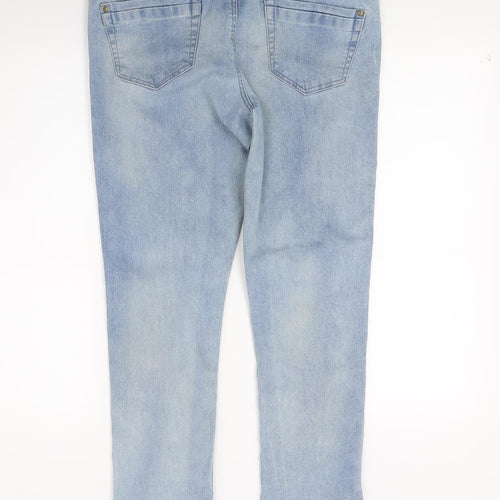 George Womens Blue  Denim Capri Jeans Size 12 L24 in
