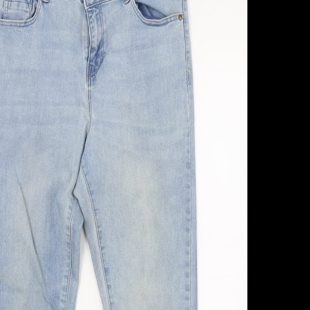 George Womens Blue  Denim Capri Jeans Size 12 L24 in