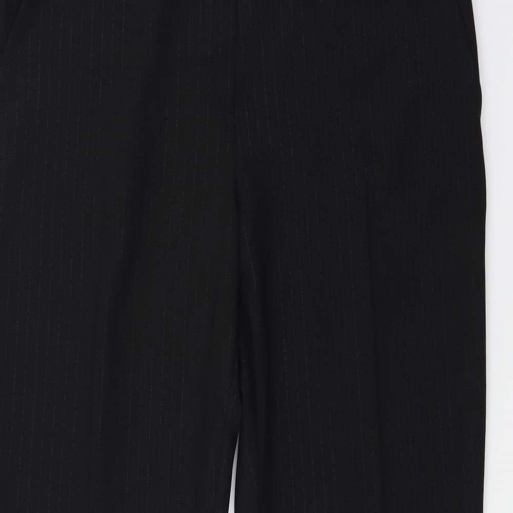 George Womens Black Striped  Trousers  Size 16 L26 in