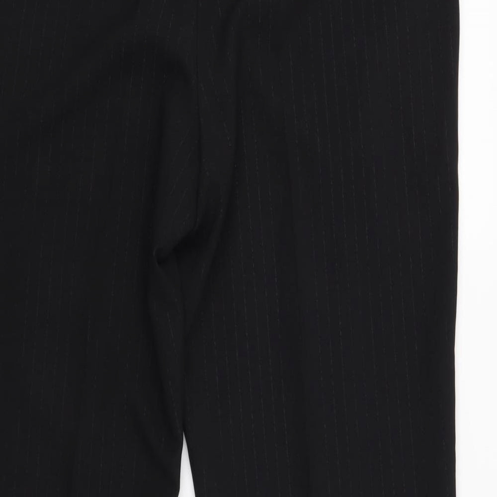 George Womens Black Striped  Trousers  Size 16 L26 in